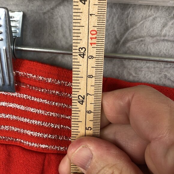 Vintage Celanese Maxi Skirt Women 14 Retro Polyester 70s Sailor Preppy Old Money - Picture 9 of 16